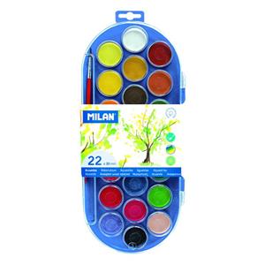 آبرنگ 22 رنگ میلان مدل 80009
