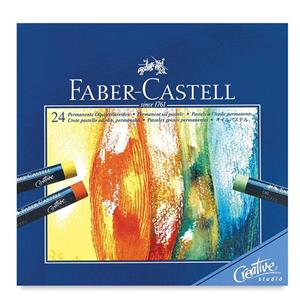 پاستل روغنی 24 رنگ فابر کاستل مدل Studio Quality Faber Castell Creative Series Color Oil Pastel Crayon 