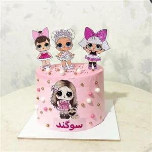 کیک تولدخانگی دخترلول