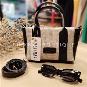 کیف حصیری زنانه M. A. N. G. O