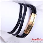 دستبند چرم رولکس مردانه یک جفت Rolex Bracelet کد DSB18126W