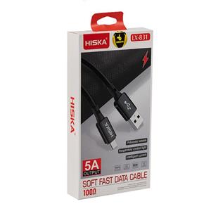 کابل تبدیل USB به MicroUSB هیسکا مدل LX-831 طول 1 متر