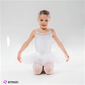 دامن دخترانه باله مدل STAREVER Kids White Short Tutu