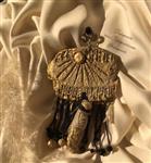 آویز گردنبند لوح آفرینش پاپیه ماشه دستساز الهام گرفته از الواح سومر