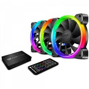 فن کیس کوگر مدل HPB120-RGB مجموعه 3 عددی