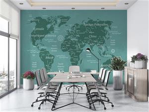 پوستر دیواری نقشه جهان W10124700
