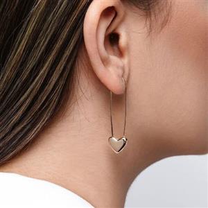 گوشواره مینیمال قلب سنجاقی  ژوپینگ