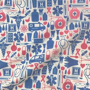 پارچه اسکراب طرح پزشکی کد ۴۰۰۱۰۷۴