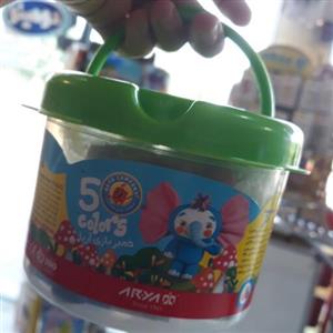 خمیر بازی سطلی اریا 5رنگ سایز کوچک