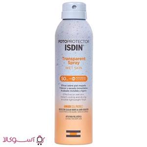اسپری ضدآفتاب بدن ایزدین transparent حجم 250 میل