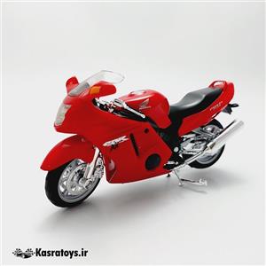 ماکت موتور سیکلت هوندا سی بی ار 1100 ایکس ایکس قرمز برند ویلی Honda motorcycle Japan cbr1100 xx برند ویلی (welly)