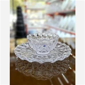 پیاله و پیش دستی کریستال آنجلیکا استار مکس