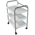 ترالی سه طبقه فلزی