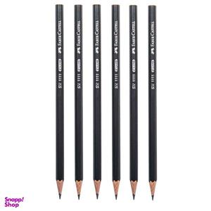 مداد مشکی فابر کاستل مدل 6291 بسته 6 عددی