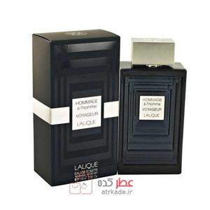 عطرمردانه لالیک هوم ایج ال هوم وویاجر 100 میل Lalique Hommage a L Homme Voyageur EDT - for men - 100mil