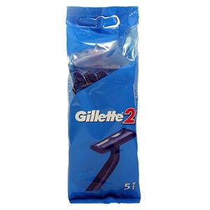 خودتراش ژیلت Gillette 2 بسته 5 عددی Gillette Blue 2 Blade Pack of 5