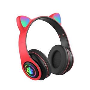 هدفون بی سیم گربه ای مدل CAT RGB  B39