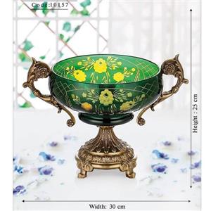 کاسه آجیل بلور رنگی تراش خورده