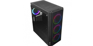 قاب کیس کامپیوتر ( Master tech (Apachi مشکی  دارای قابلیت sync RGB