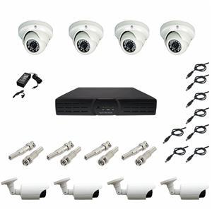 سیستم امنیتی مداربسته پک 8 دوربین مدار بسته SX8008A syntax 8008 cctv package