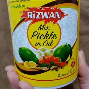 ترشی انبه پاکستانی مخلوط برند رضوان در وزن 400 گرمی