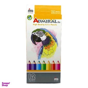 مداد رنگی 12 رنگ آدمیرال مدل MDF
