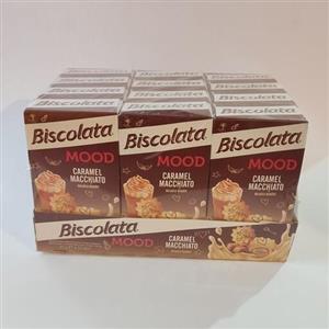 بیسکویت بیسکولاتا Biscolata طعم کارامل ماکیاتو - تکی (40 گرم) 