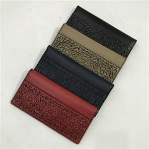 کیف چرم مردانه برش خورده کیف پول اسلیمی کد 0024