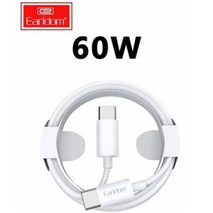 کابل تبدیل فست شارژ Earldom Type-C to Type-C 60W 1m