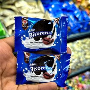 بیسکوییت اورئو با طعم قهوه لایه کرم دار ایرانی خوشمزه و با کیفیت 500 گرم آجیل و خشکبار مهران