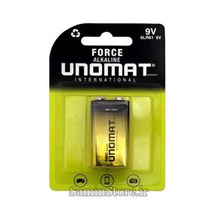 باتری 9V یونومات مدل Force Alkalin