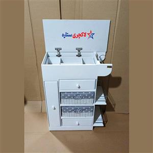 جاسیب زمینی پیاز و سوپرمارکت و جاقاشق چنگال تمام ام دی اف سفید