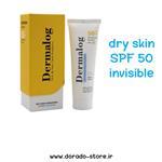 ضد آفتاب درمالوگ بی رنگ پوست خشک spf50 