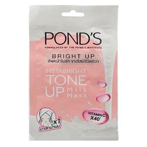 ماسک ورقه ای روشن کننده صورت Ponds Bright Up شیر 25 گرم