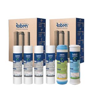 پک فیلتر های تصفیه آب شش ماهه ربن (5 برگ)