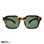 عینک آفتابی موسکات با فریم مربعی شکل و هاوانا و عدسی سبز مدل 6029