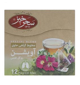 دمنوش مخلوط گیاهی آویشن و گل ختمی سحر خیز – بسته 12 عددی