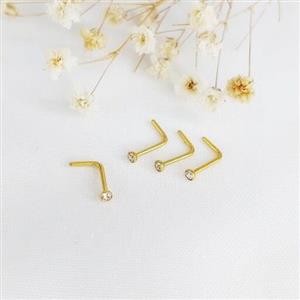 پیرسینگ بینی تک نگین استیل کد 10824