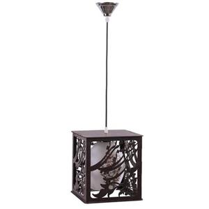 لوستر  تک شعله -لوستر آویز سقفی -لوستر اتاق خواب  -لوستر  کوچک -لوستر چوبی -لوستر چوب تک شعله کوچک طرح عشق