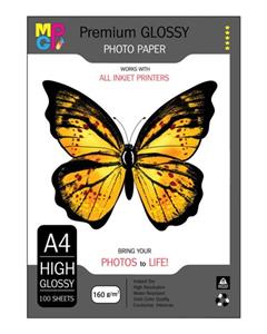 MGP A4 کاغذ فتوگلاسه 160 گرم 100 برگ