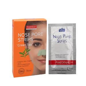 ماسک بینی پیوردرم حاوی چای سبز بسته 6 عددی