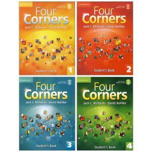 مجموعه 4 جلدی کتاب فور کورنرز ویرایش دوم Four Corners Second Edition 