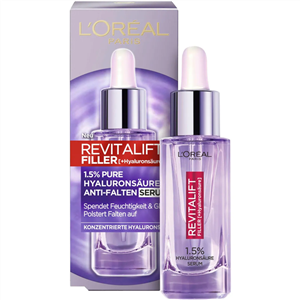 سرم ضد چروک صورت لورآل REVITALIFT FILLER با اسید هیالورونیک خالص حجم 30 میل انقضاء 2026