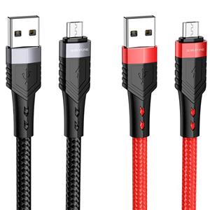 کابل شارژ و دیتای میکرو بروفون مدل BU35 و 2.4 آمپر به طول 1.2 متر