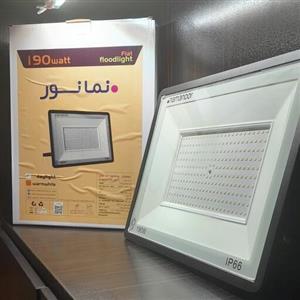 پرژکتور 190 وات فلت نمانور در رنگ های مهتابی و آفتابی در بسته 1عددی