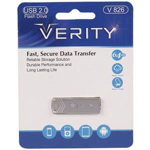 فلش وریتی VERITY مدل V- 826 USB 3.0 ظرفیت 64 گیگابایت 