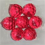 مهره انگور یا گردویی سایز بزرگ رنگ قرمز بسته 50 گرمی - گلبرگ کریستال لوازم گلسازی