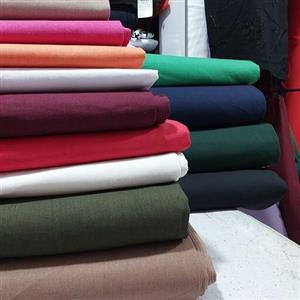 پارچه لنین(لینن)نچرال ساده رنگبندی جنس اعلا با کیفیت عرض 150