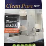 پک فیلتر 3مرحله اب دستگاه تصفیه آب خانگی برند Clean Pure