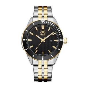 ساعت مچی عقربه ای مردانه اوبلاک مدل 72719 رنگ  دو رنگ صفحه مشکی